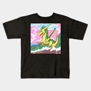 dragon fly in the sky Kids T-Shirt